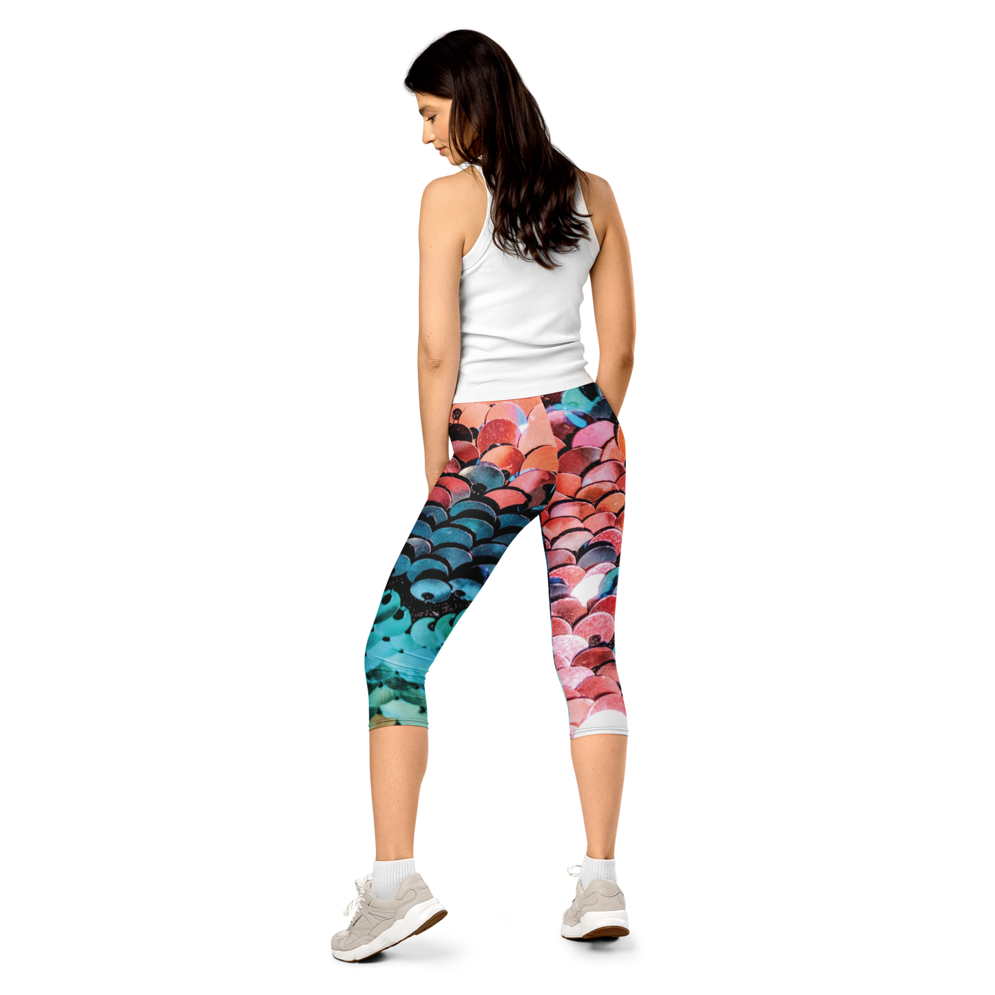 Ocean Ombre Cropped Leggings