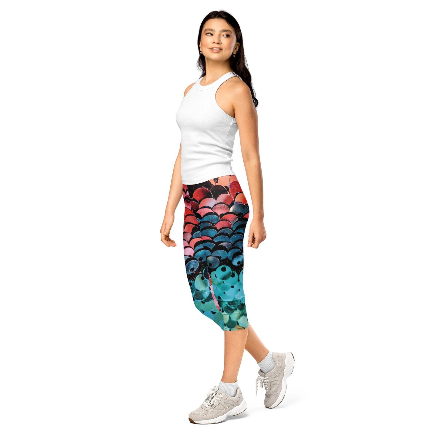 Ocean Ombre Cropped Leggings
