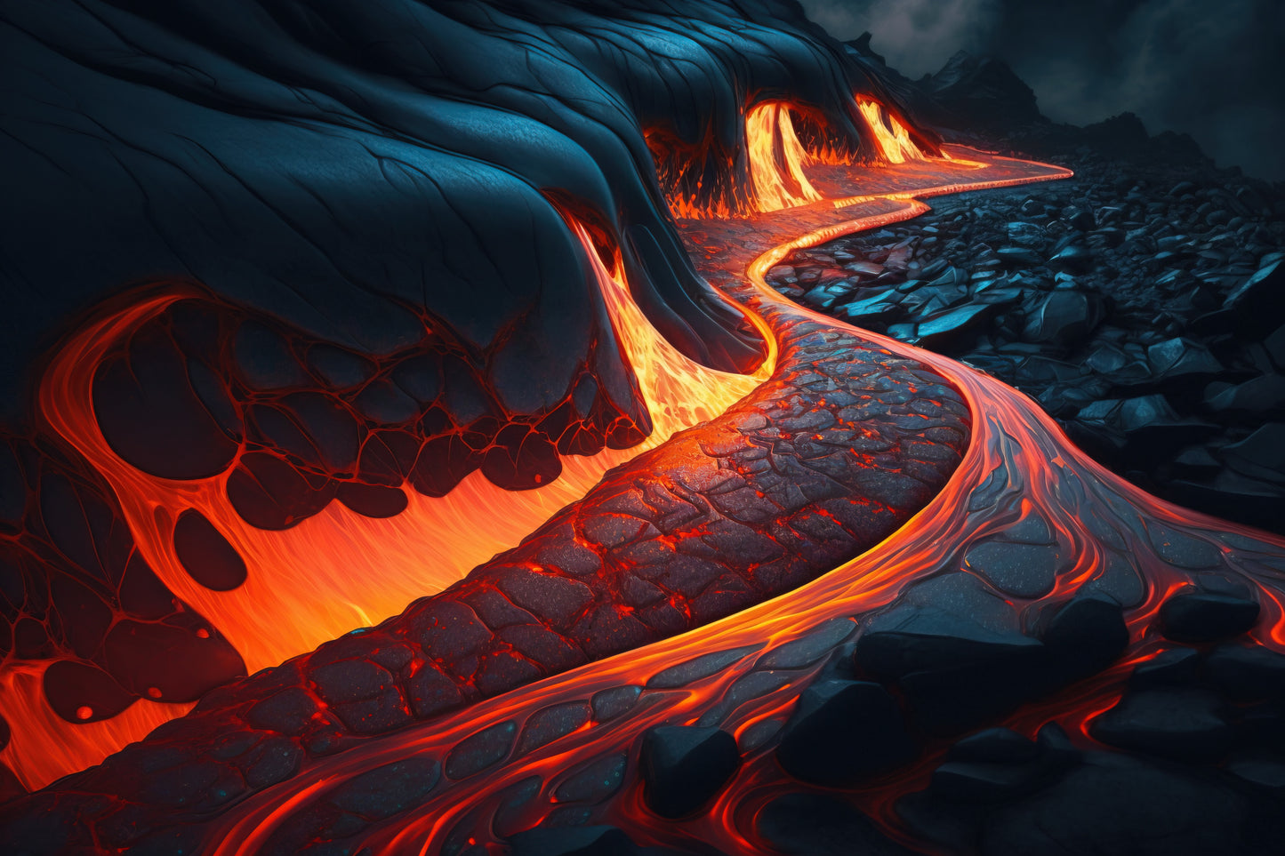 Kīlauea Lava Flow Leggings