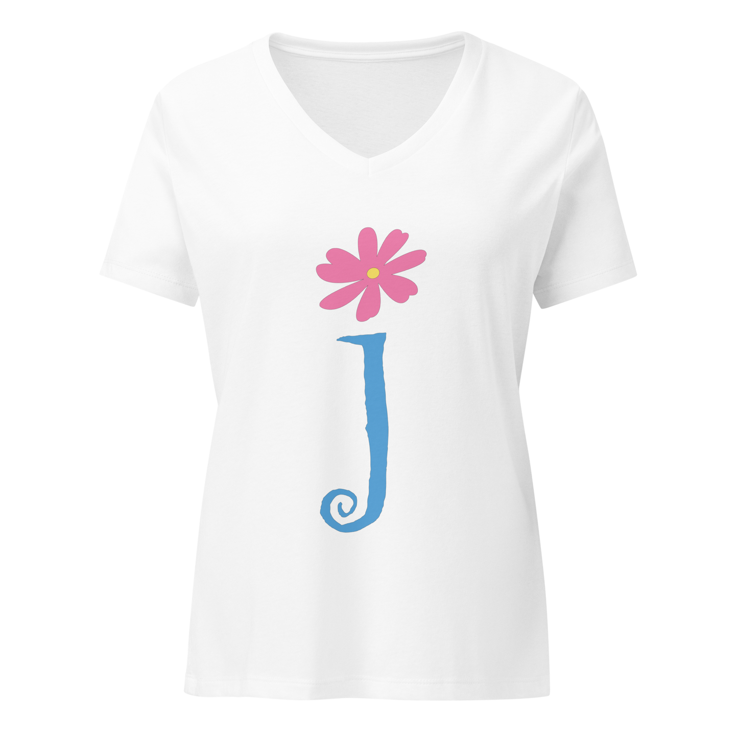 J Essentials V Neck -Tee