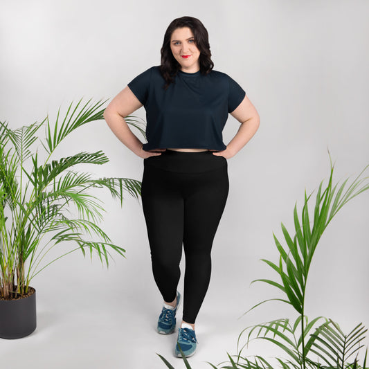 Midnight Black Plus Size Leggings - Saltgirl Clothing - Women's Saltwater Fishing Apparel and Swimwear