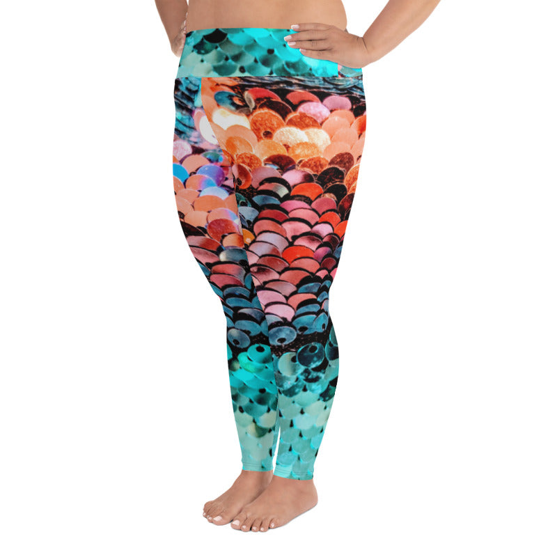 Ocean Ombre Plus Size Leggings - Saltgirl Clothing - Women's Saltwater Fishing Apparel and Swimwear