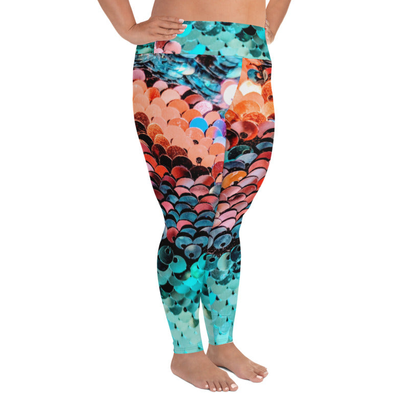 Ocean Ombre Plus Size Leggings - Saltgirl Clothing - Women's Saltwater Fishing Apparel and Swimwear